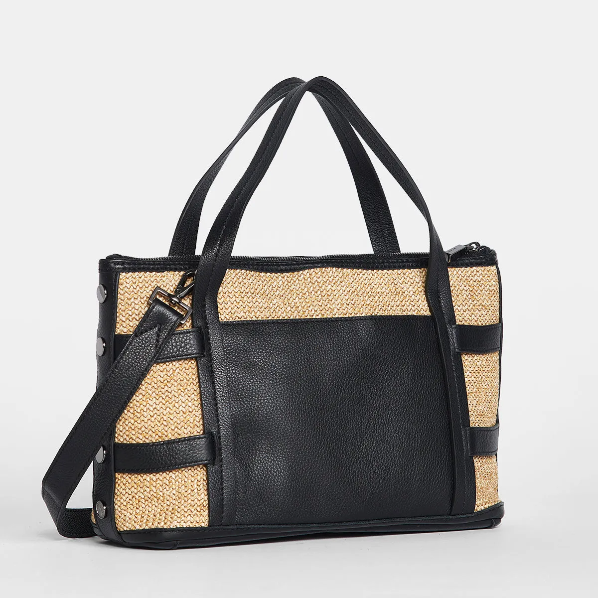 Addie Med Trellis | Chaparral Raffia/Gunmetal