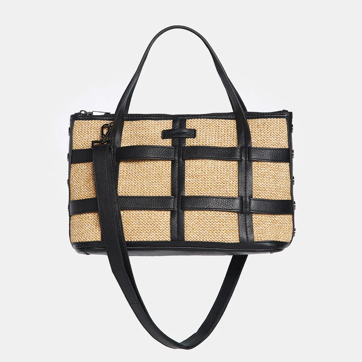 Addie Med Trellis | Chaparral Raffia/Gunmetal