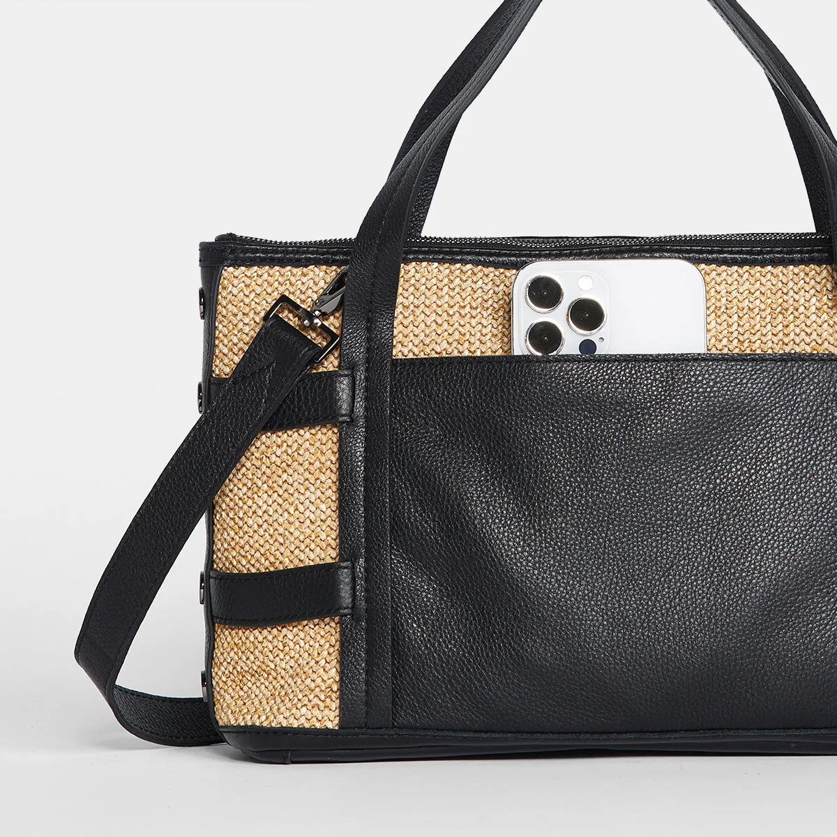 Addie Med Trellis | Chaparral Raffia/Gunmetal