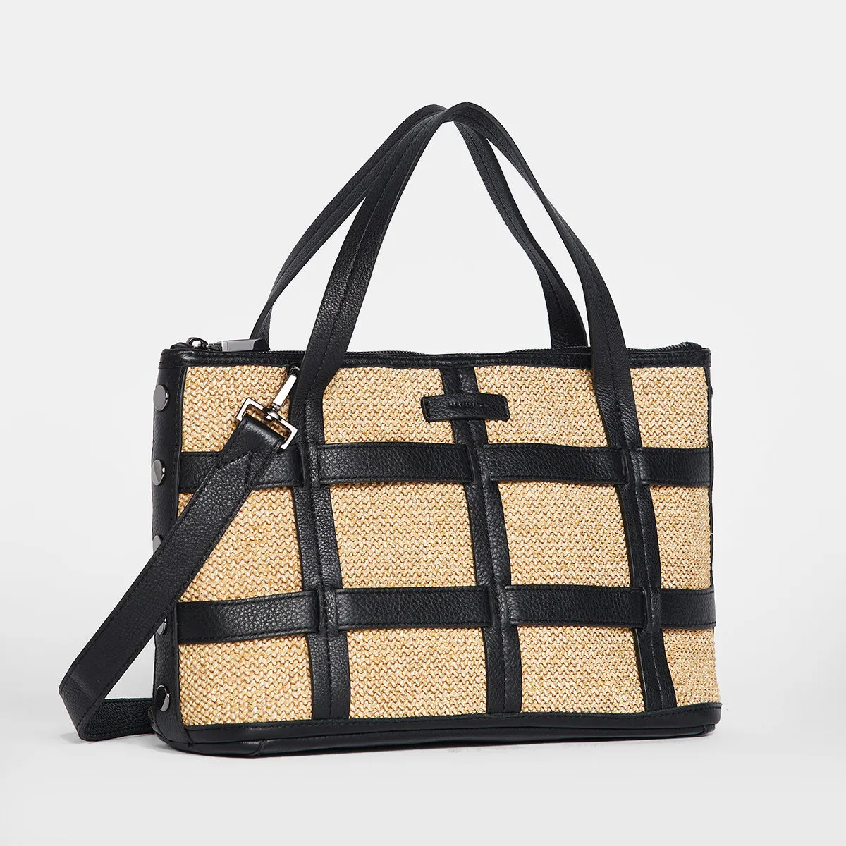 Addie Med Trellis | Chaparral Raffia/Gunmetal