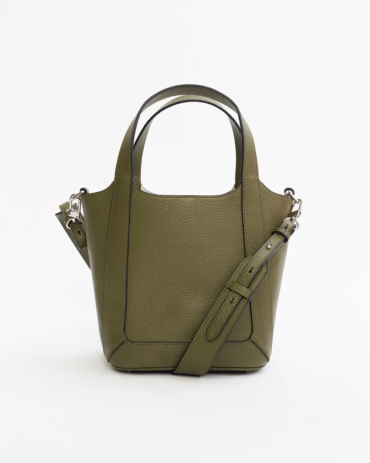 Alexie Tote: Olive Pebbled Leather