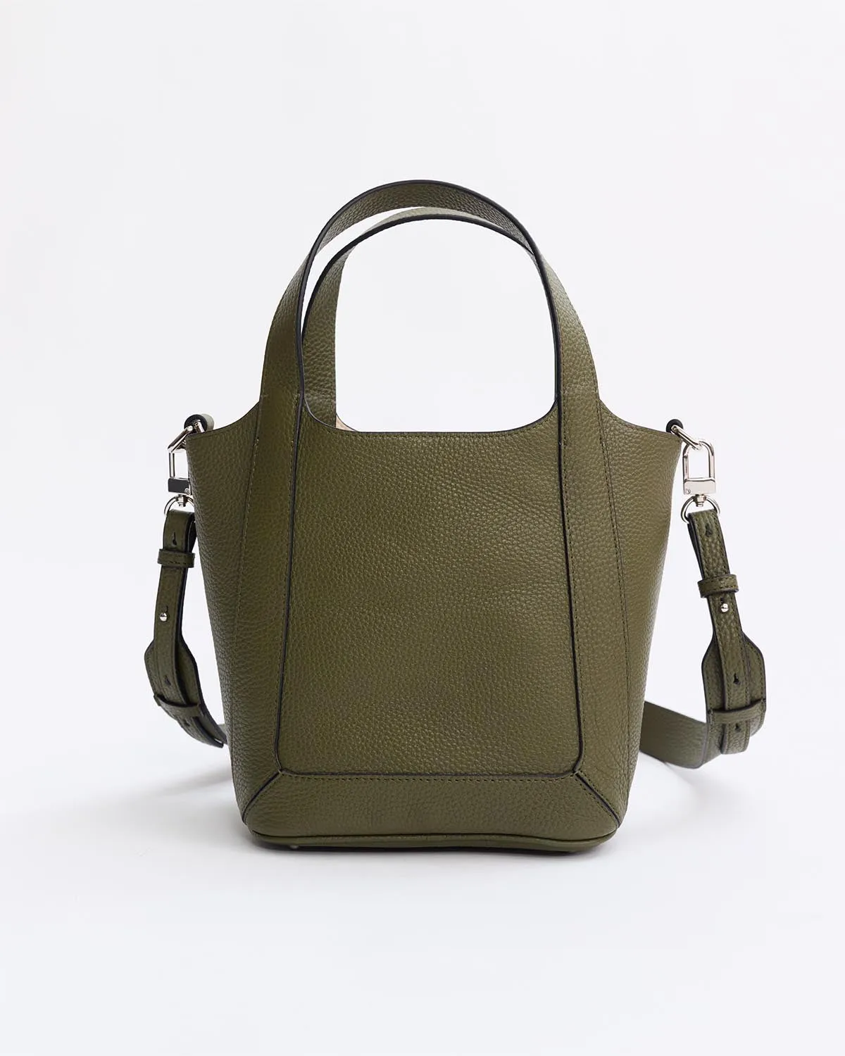 Alexie Tote: Olive Pebbled Leather