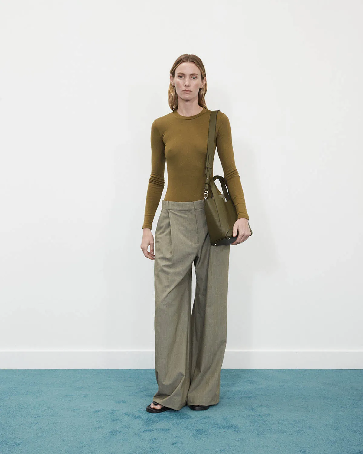 Alexie Tote: Olive Pebbled Leather