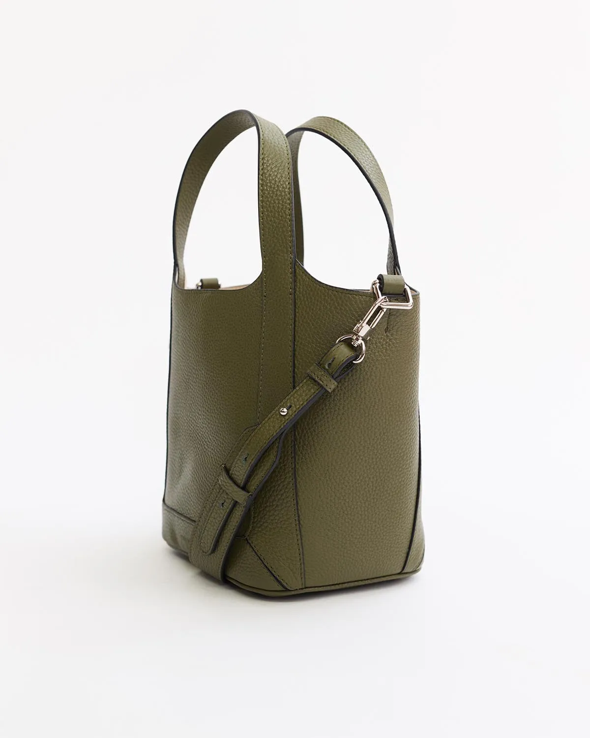 Alexie Tote: Olive Pebbled Leather