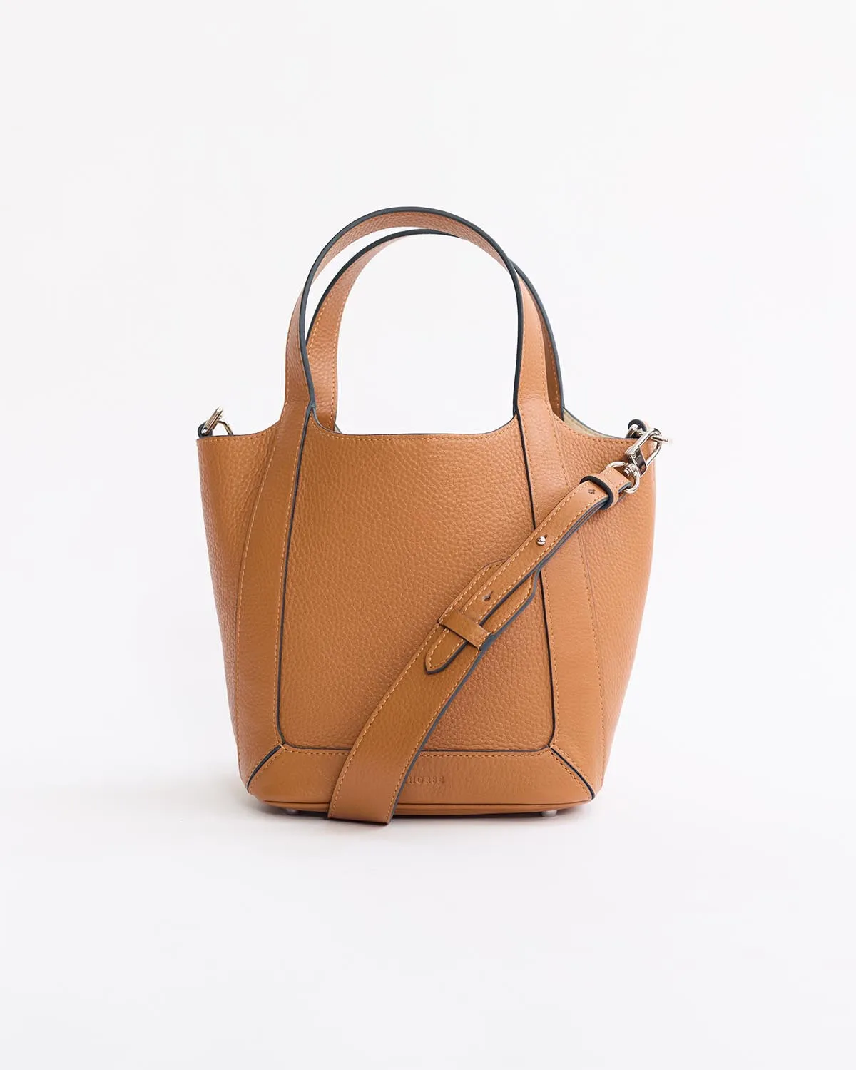 Alexie Tote: Tan Pebbled Leather