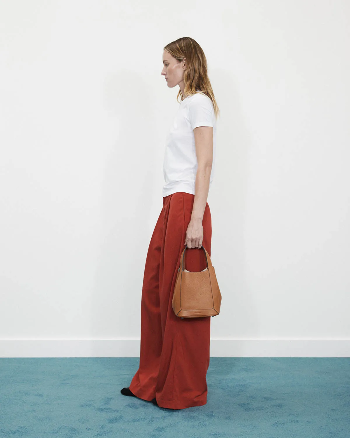 Alexie Tote: Tan Pebbled Leather