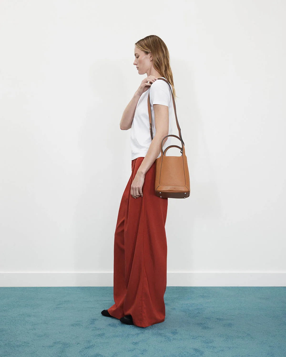 Alexie Tote: Tan Pebbled Leather