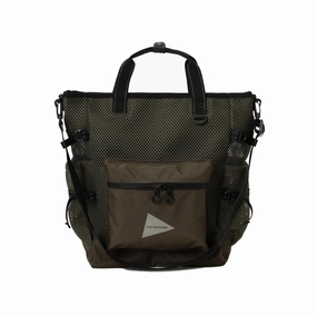 and Wander 3D Mesh 2-Way Tote Bag Khaki