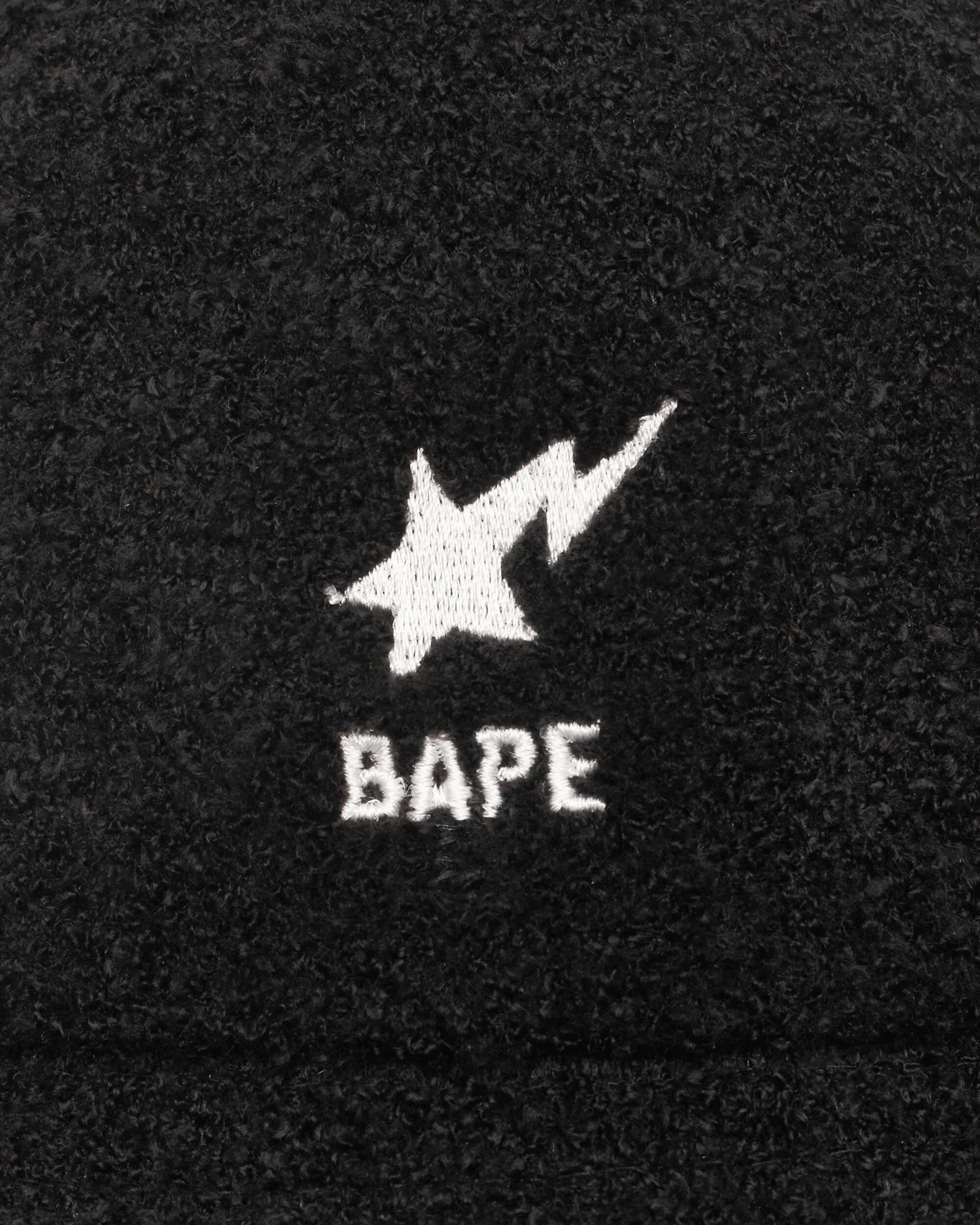 Bape Sta Pile Bucket Hat Black