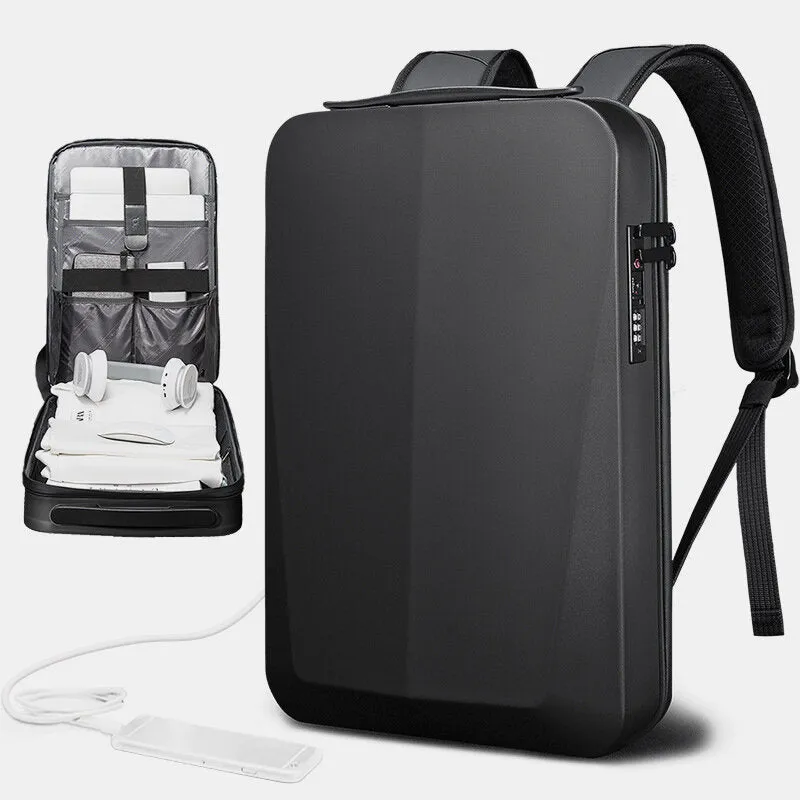 Best Business Travel Backpack Male Plastic Hard Shell Computer Backpack