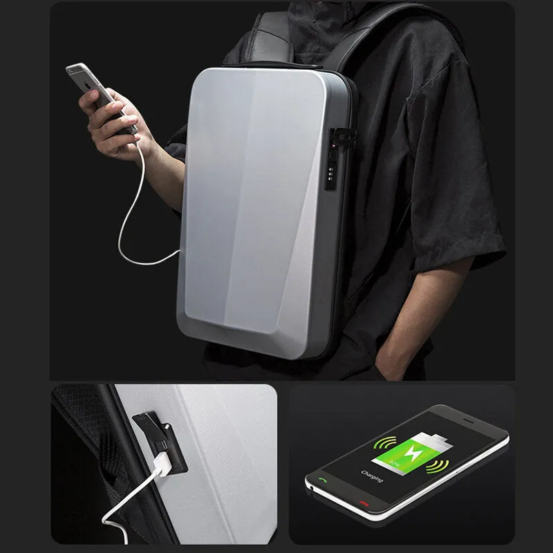 Best Business Travel Backpack Male Plastic Hard Shell Computer Backpack