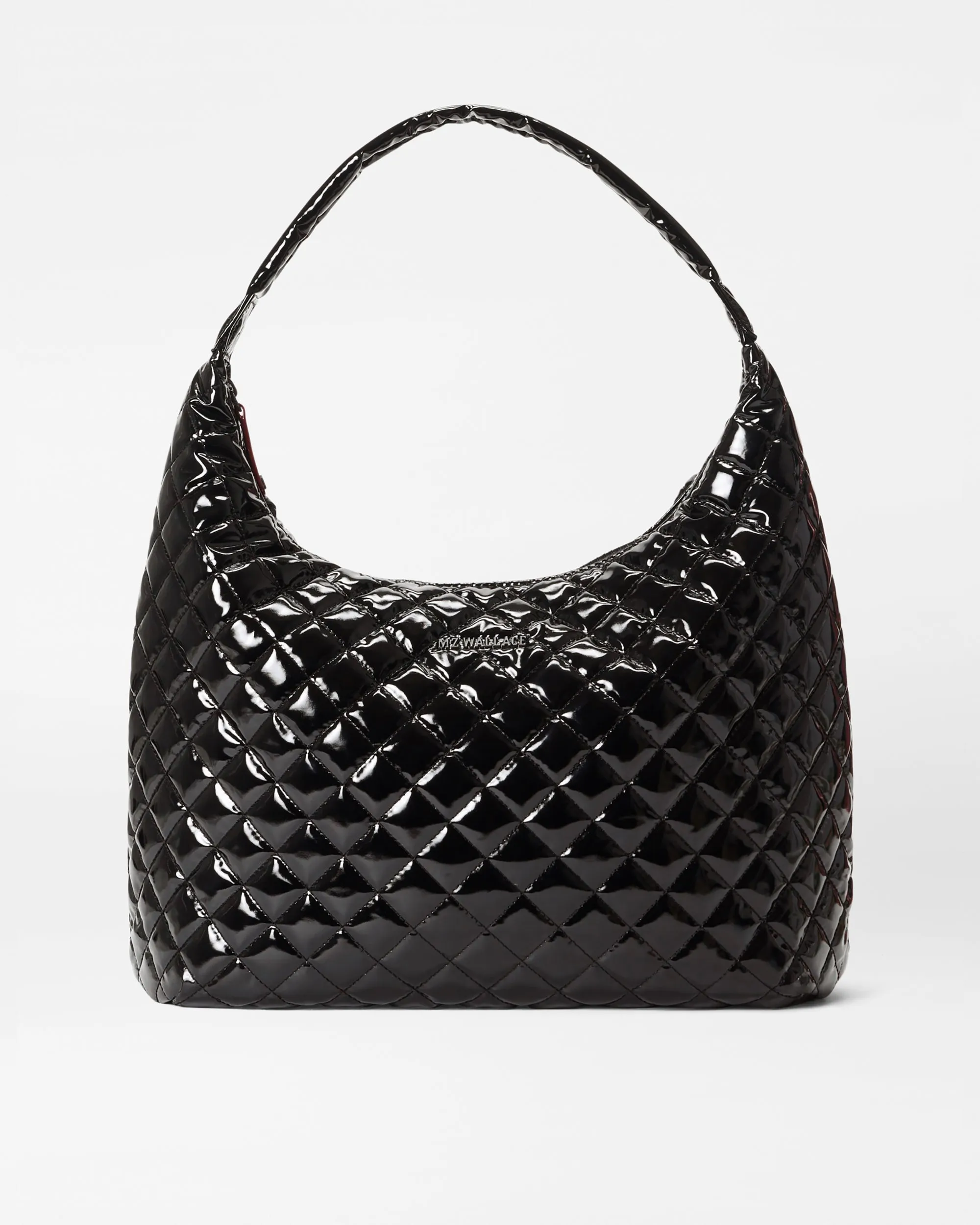 Black Lacquer Large Metro Shoulder Bag II