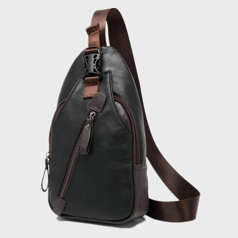 Brown Leather Crossbody Bag