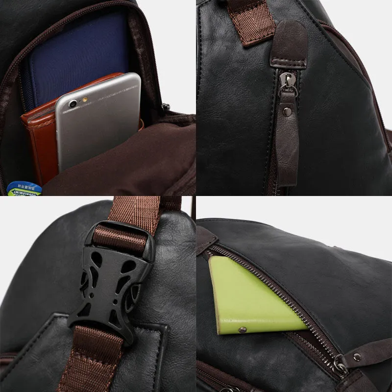 Brown Leather Crossbody Bag