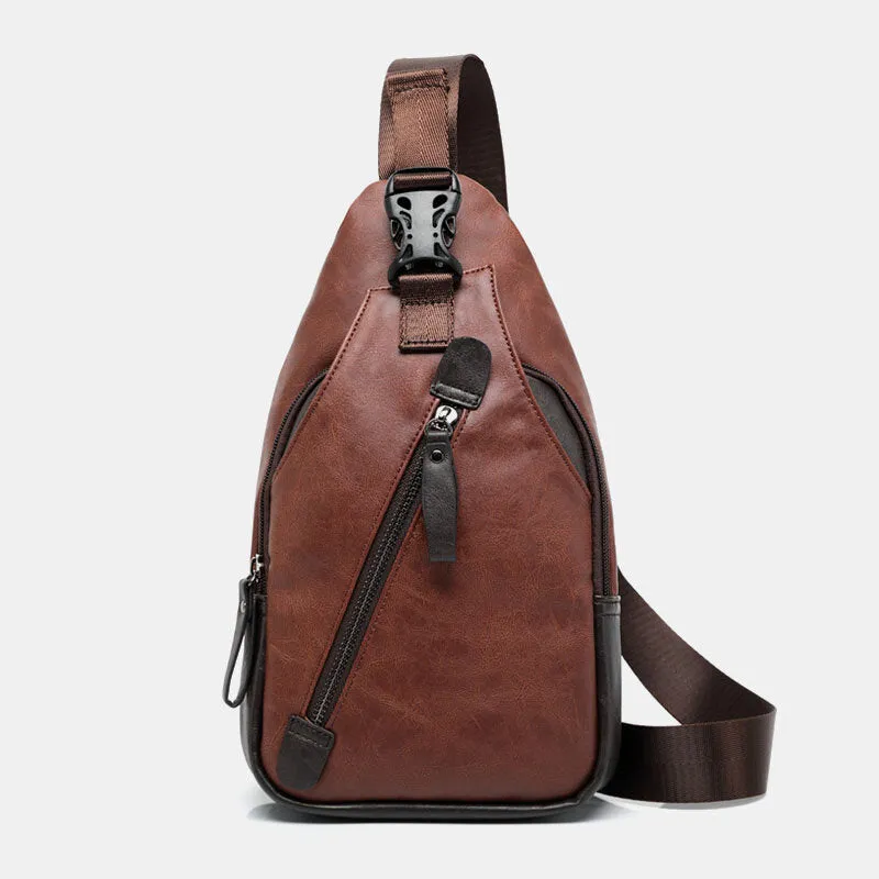 Brown Leather Crossbody Bag