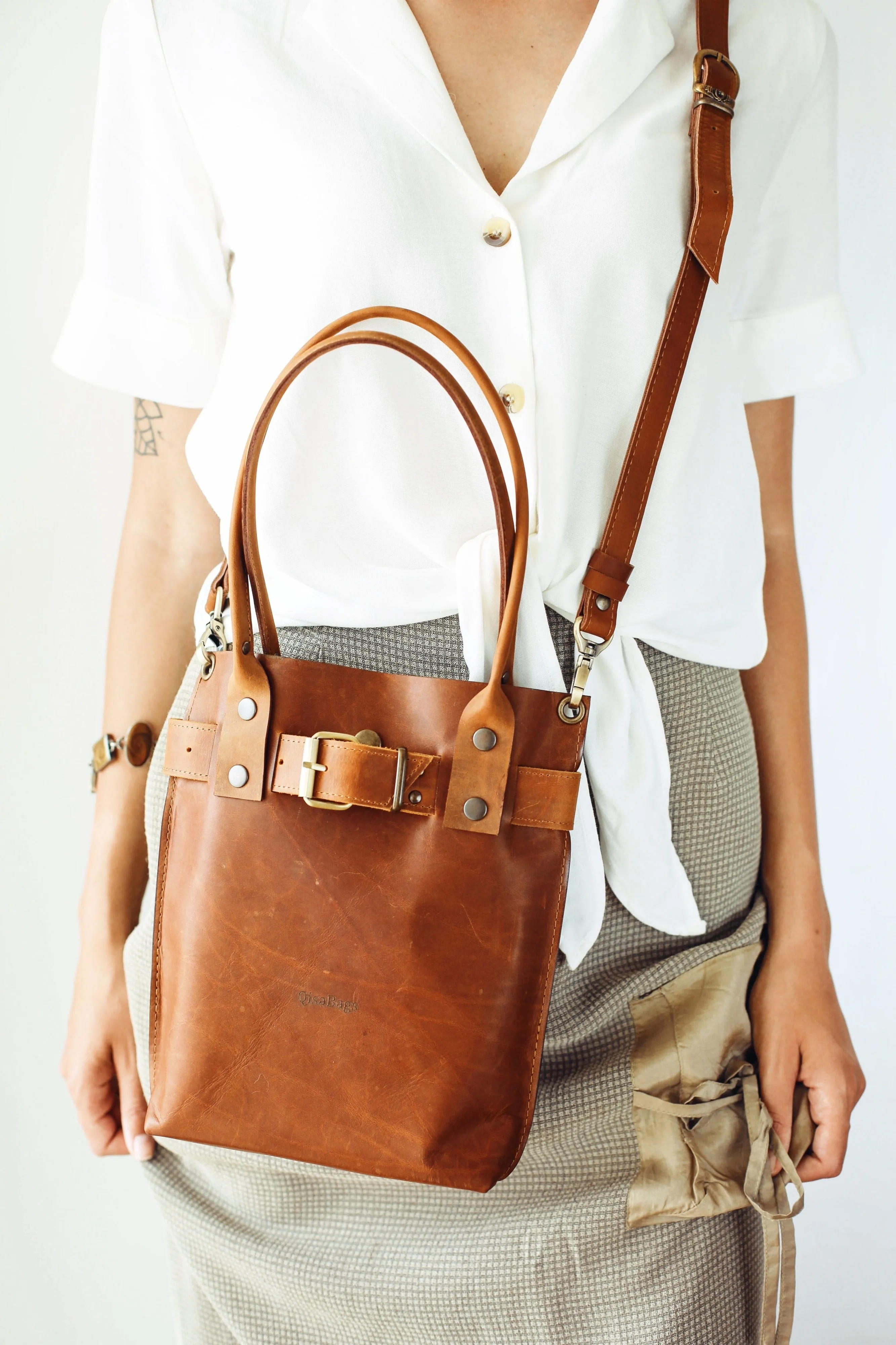 Brown Leather Handbag