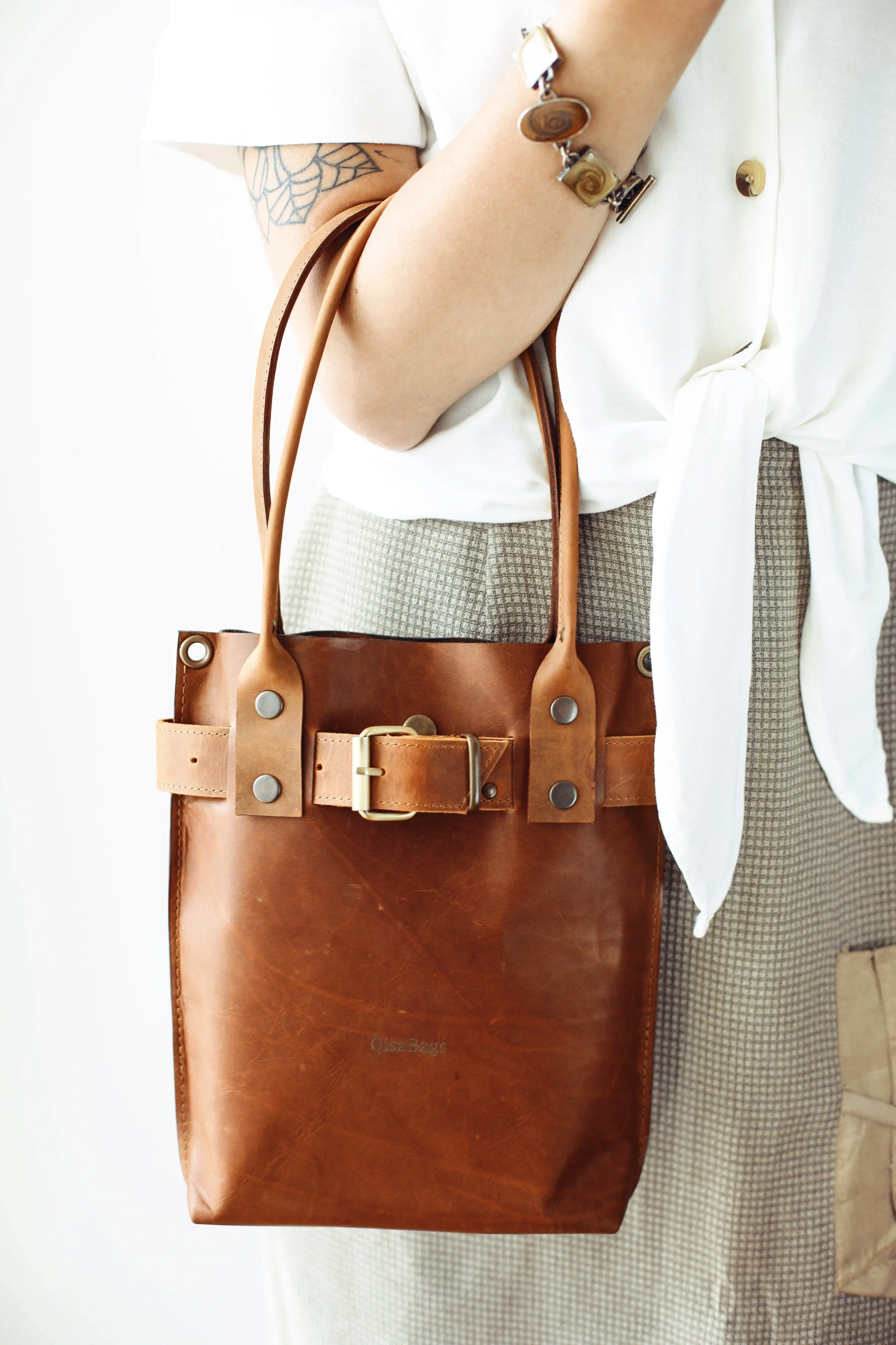 Brown Leather Handbag