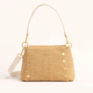 Bryant | Calla Lily White Raffia/Brushed Gold | Med