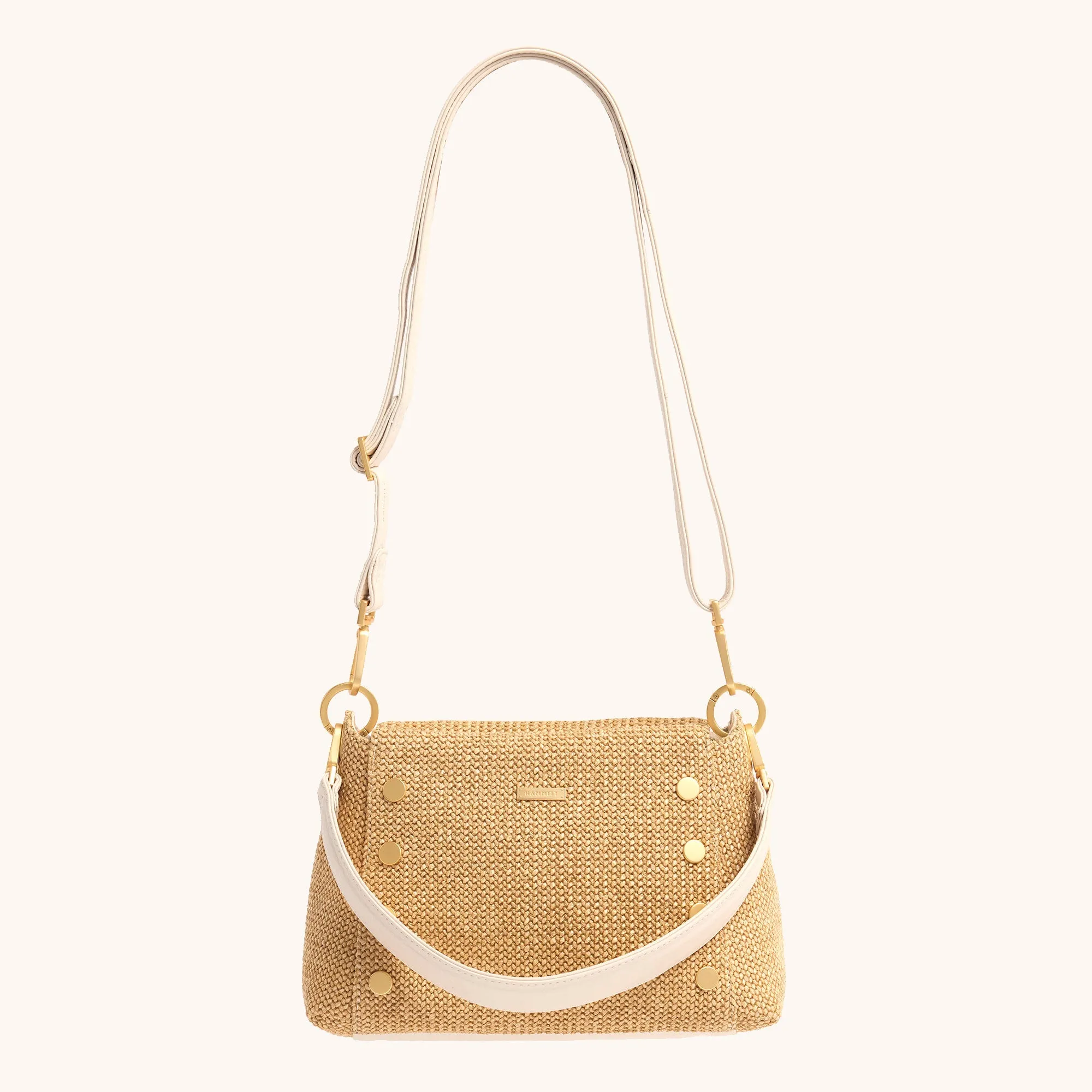 Bryant | Calla Lily White Raffia/Brushed Gold | Med