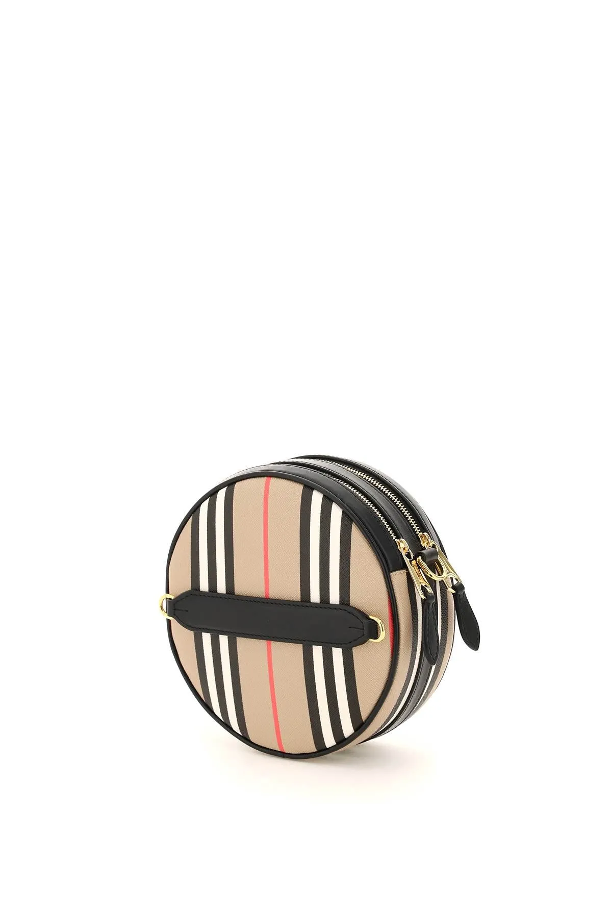 Burberry Louise Striped Zipped Crossbody Bag