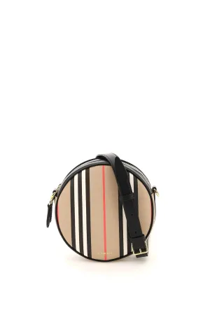 Burberry Louise Striped Zipped Crossbody Bag