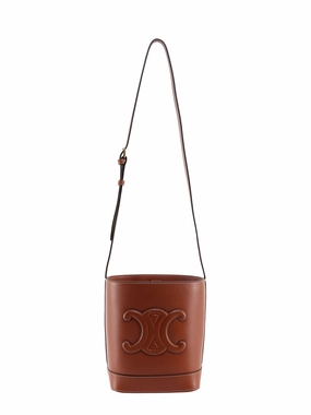 Celine Logo Embossed Small Bucket Bag