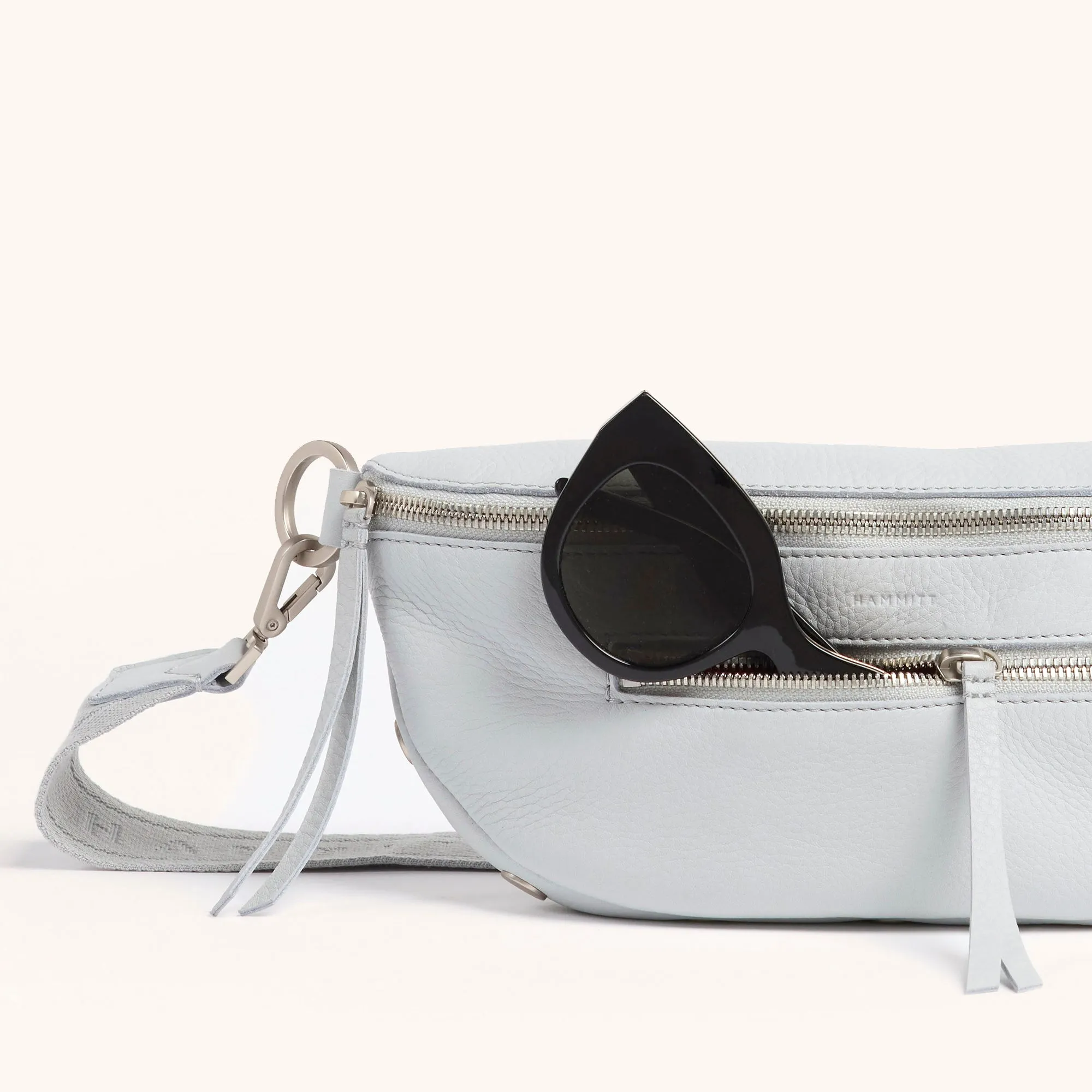 Charles Crossbody | Bluebird/Brushed Silver | Med