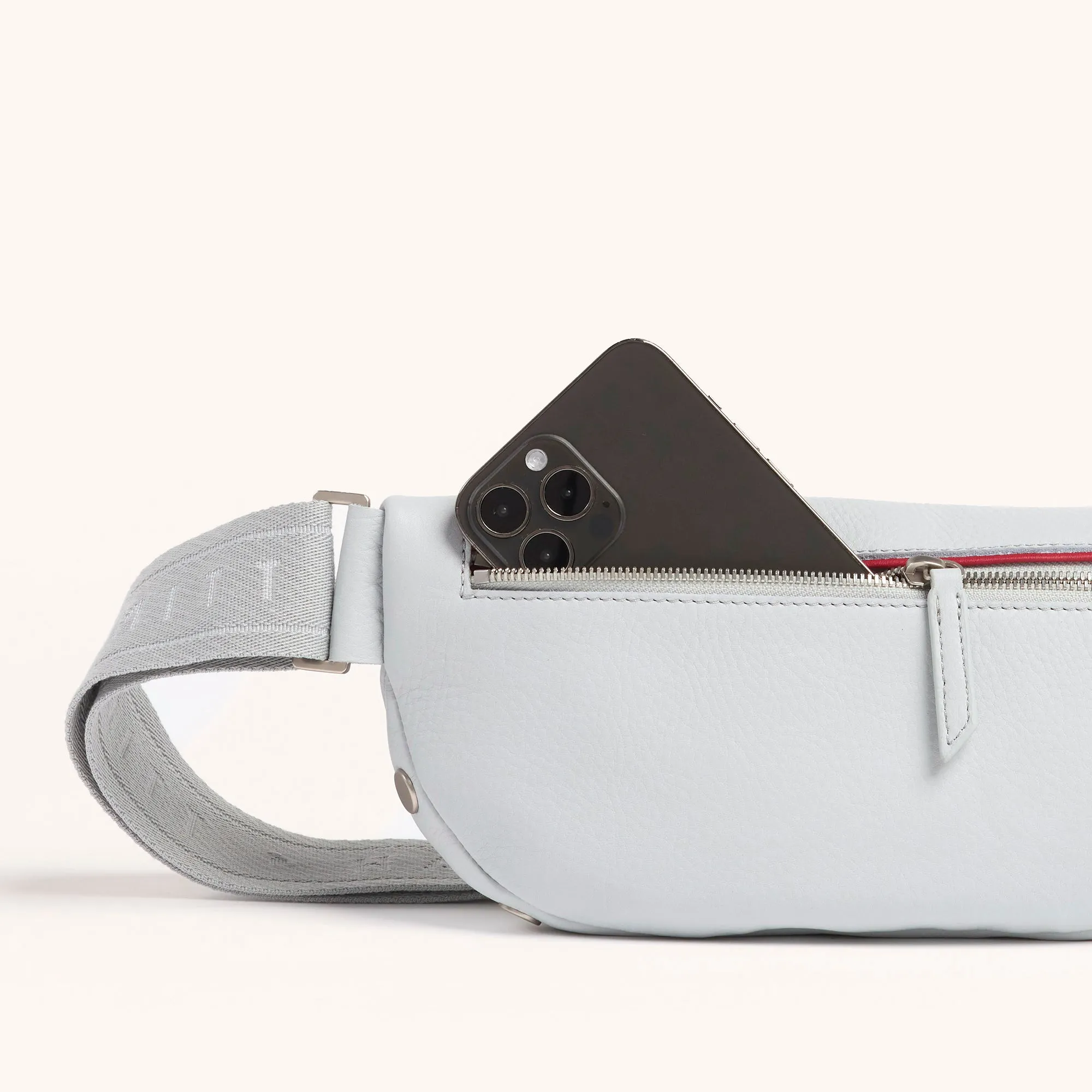 Charles Crossbody | Bluebird/Brushed Silver | Med