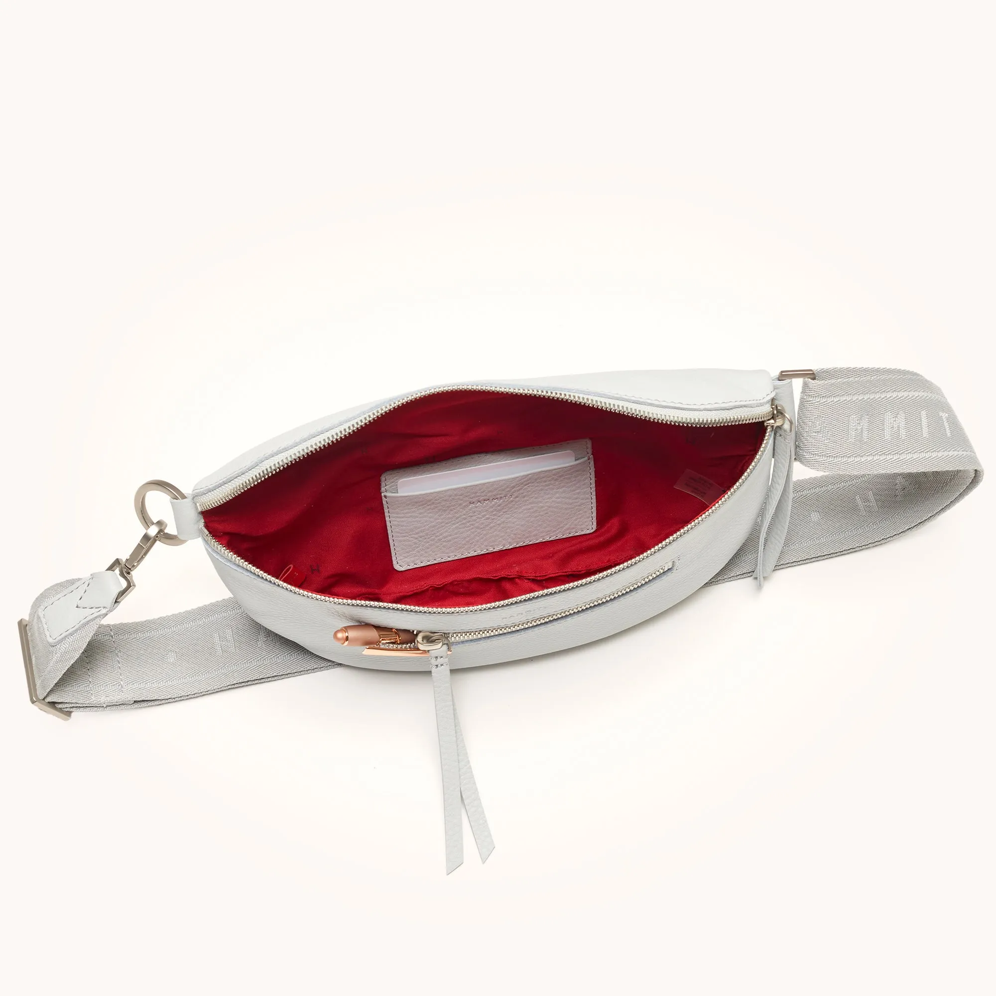 Charles Crossbody | Bluebird/Brushed Silver | Med