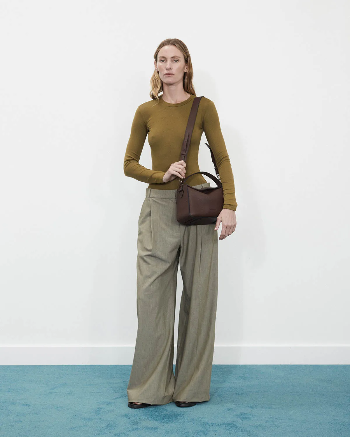 Clementine Bag: Coffee Pebbled Leather