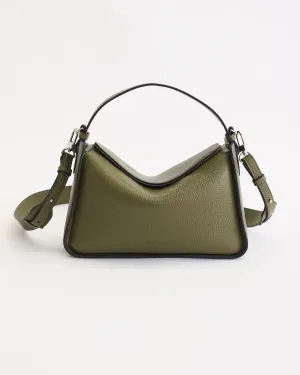 Clementine Bag: Olive Pebbled Leather