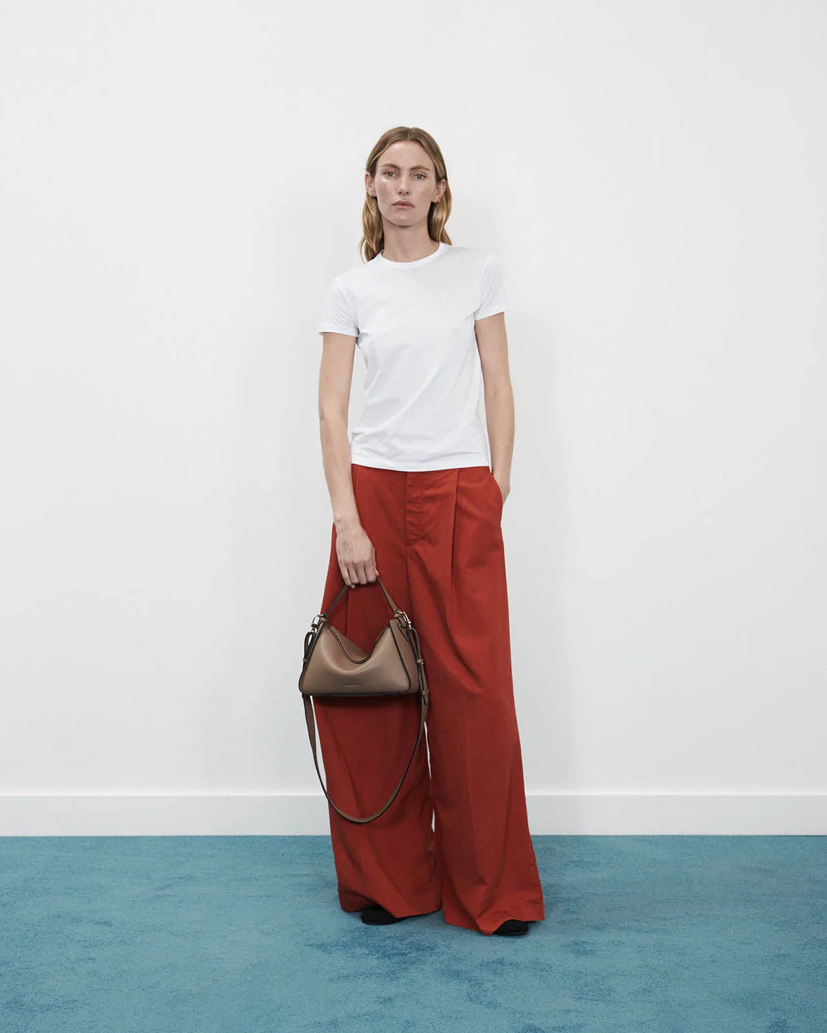 Clementine Bag: Taupe Pebbled Leather