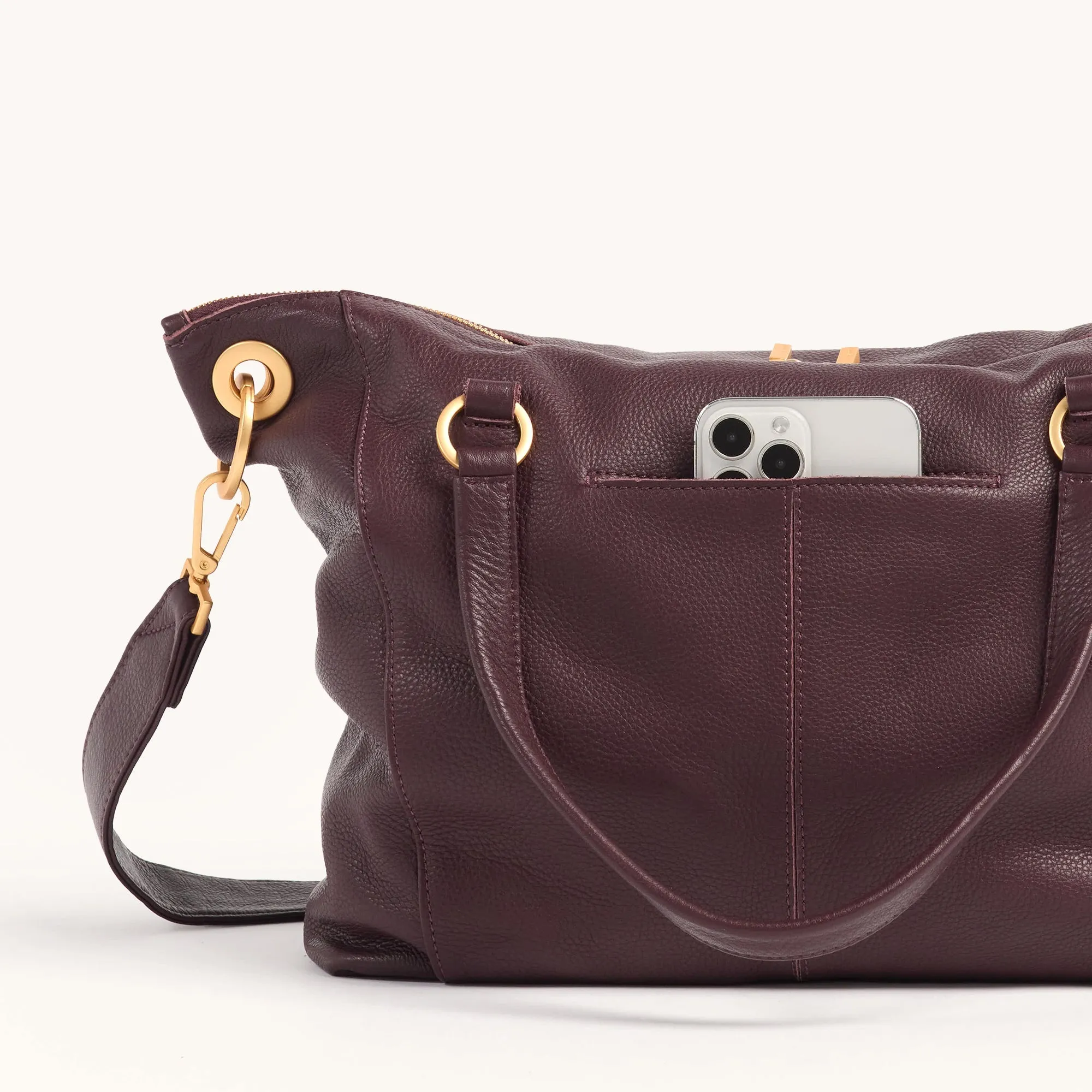 Daniel | Cabernet Pebble/Brushed Gold | Lrg