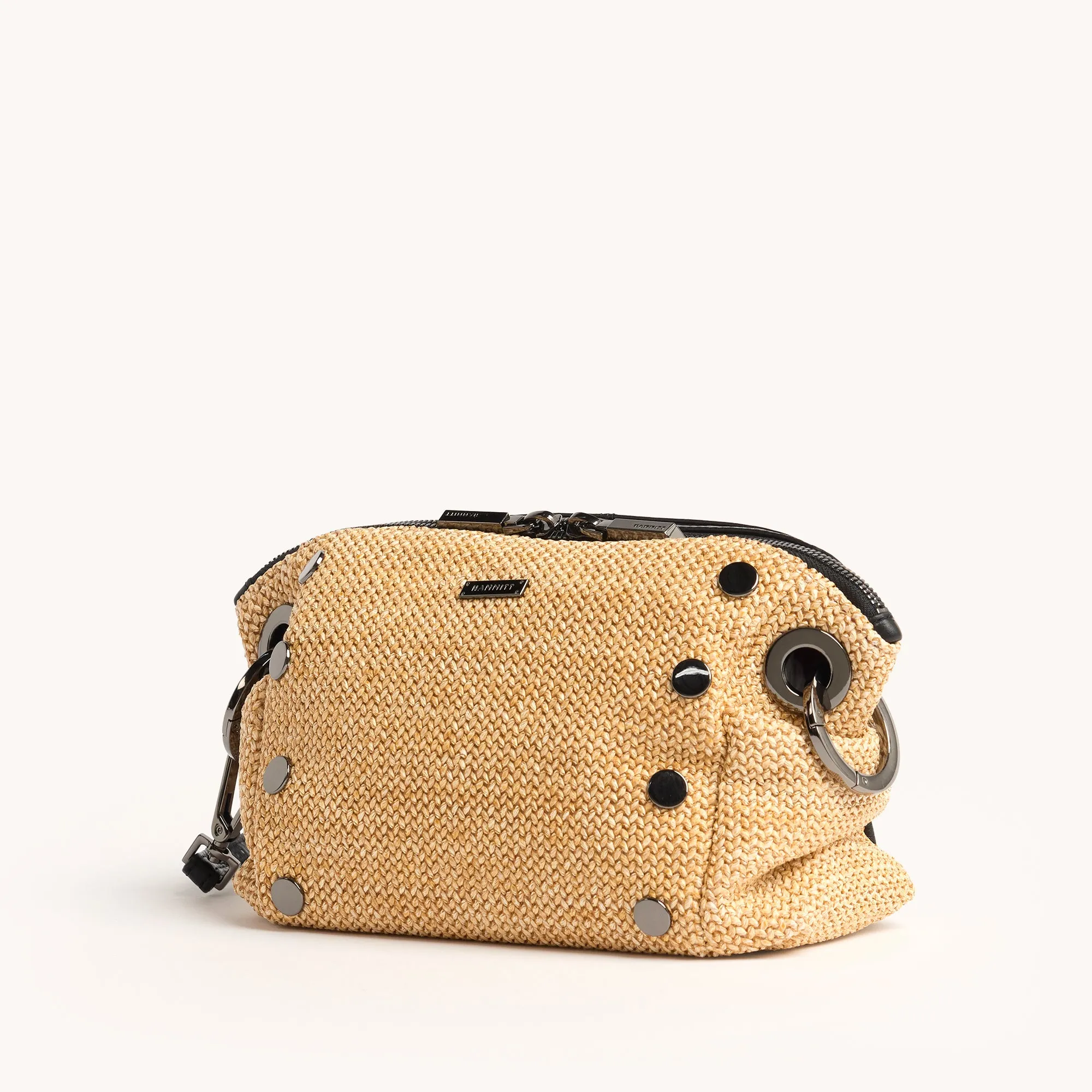 Daniel Crossbody Clutch | Chaparral Raffia/Gunmetal | Sml