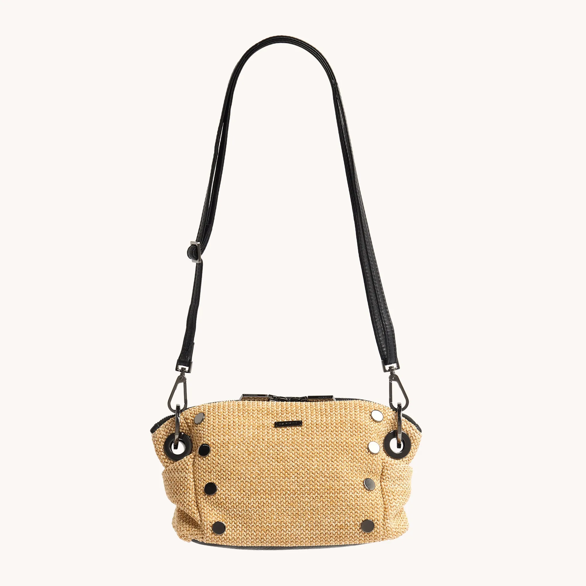 Daniel Crossbody Clutch | Chaparral Raffia/Gunmetal | Sml