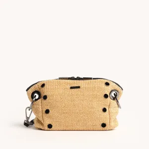 Daniel Crossbody Clutch | Chaparral Raffia/Gunmetal | Sml