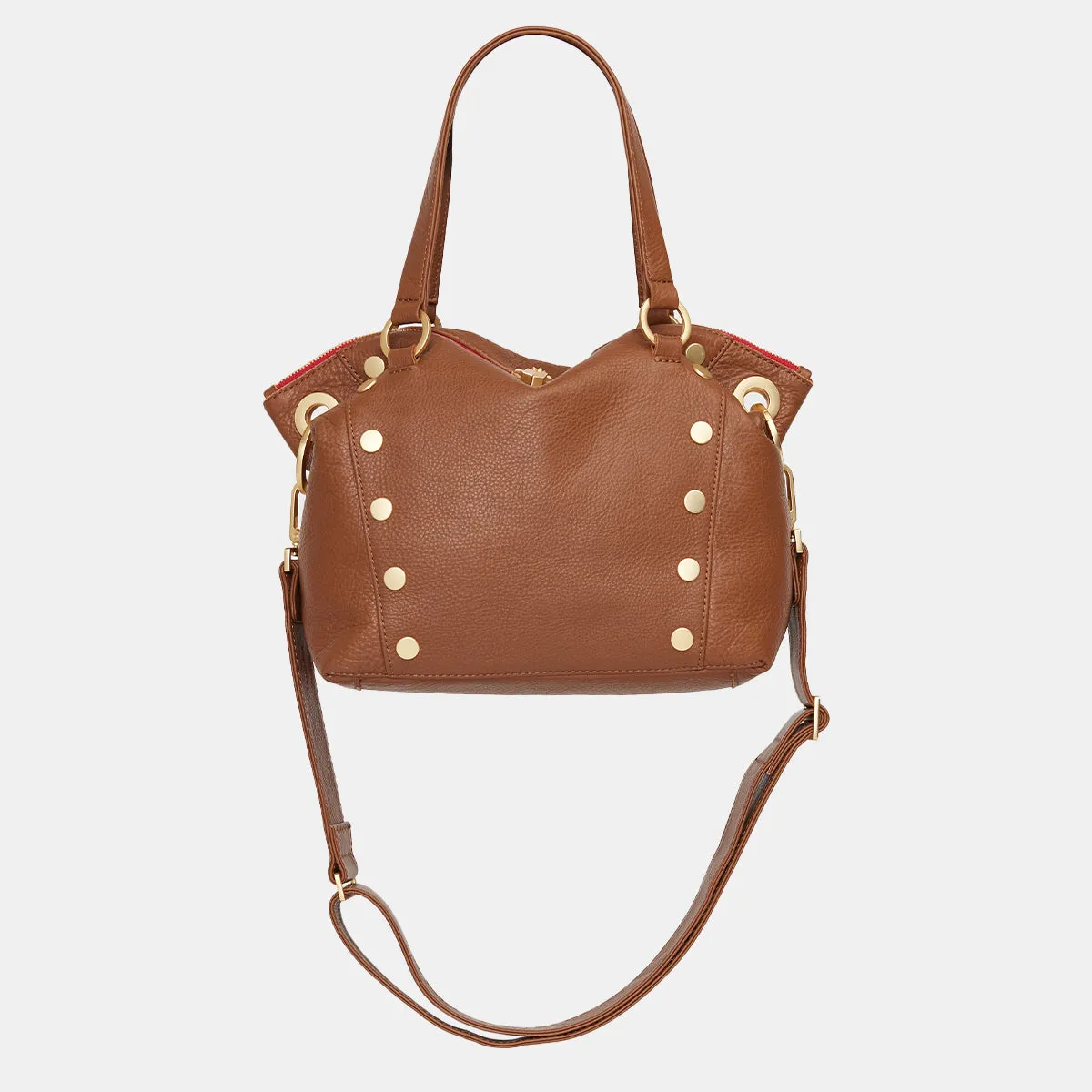 Daniel | Mahogany Pebble/Brushed Gold Red Zip | Med