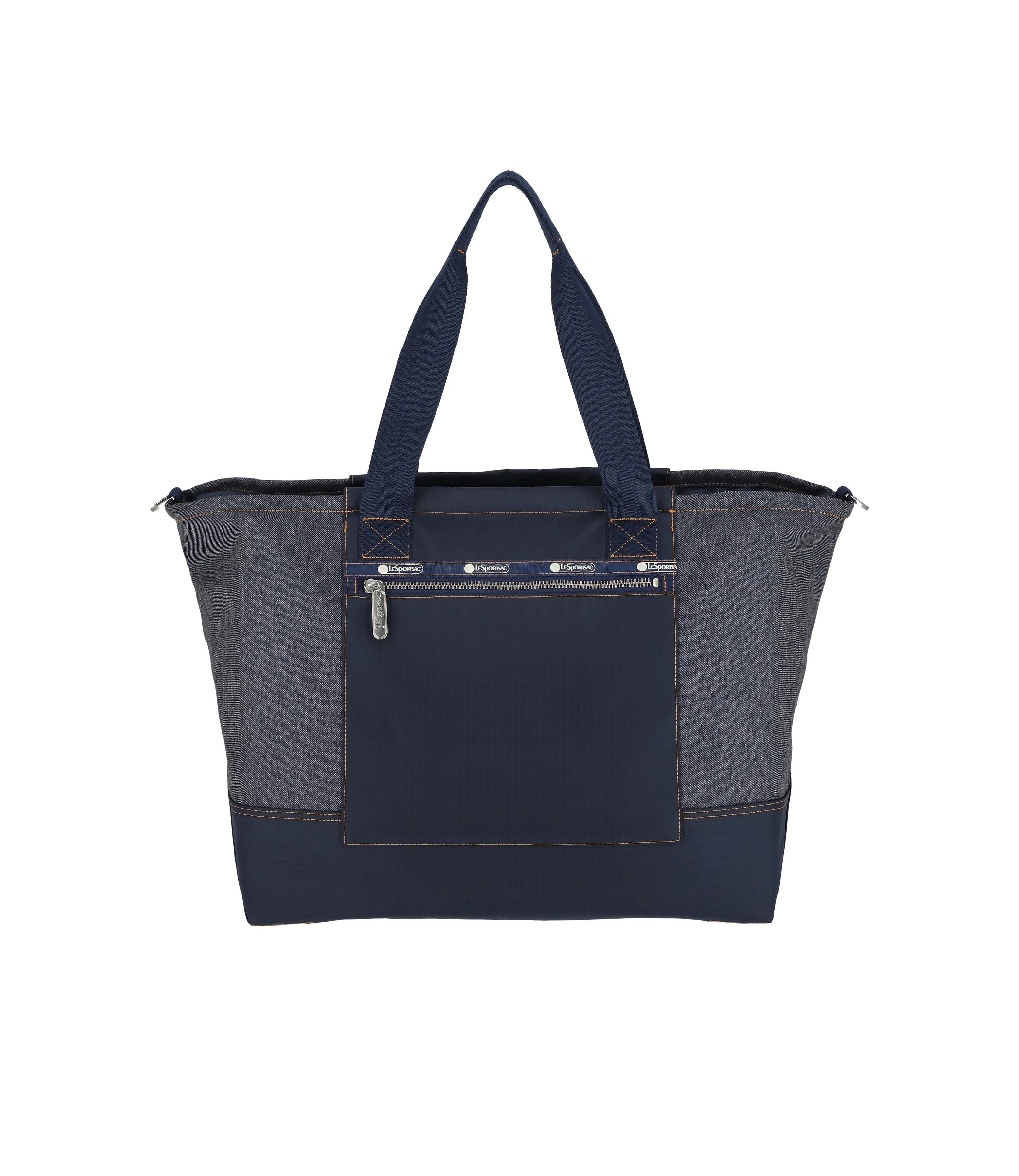 Denim East/West Tote
