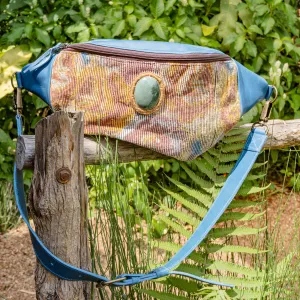 EL DON MANNY PACK WITH JADE - OOAK HUIPIL - CERULEAN - NO. 15539
