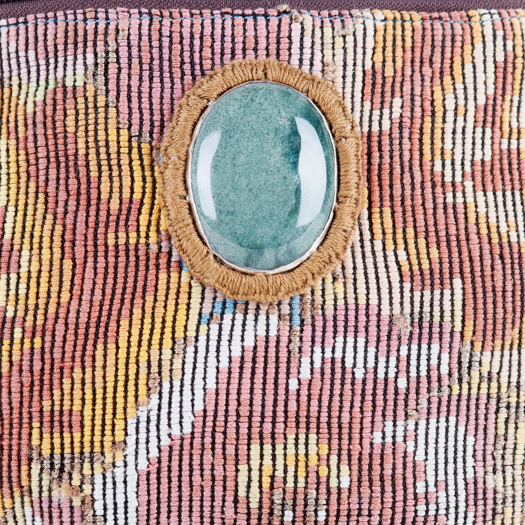 EL DON MANNY PACK WITH JADE - OOAK HUIPIL - CERULEAN - NO. 15539