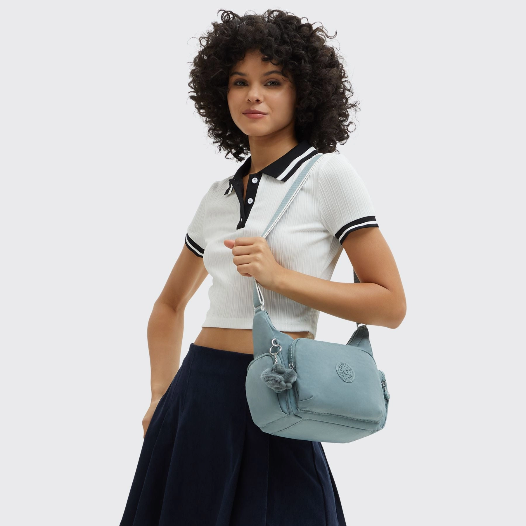 GABB S Medium Crossbody Bag with Adjustable Straps - Relaxed Grey (blue)