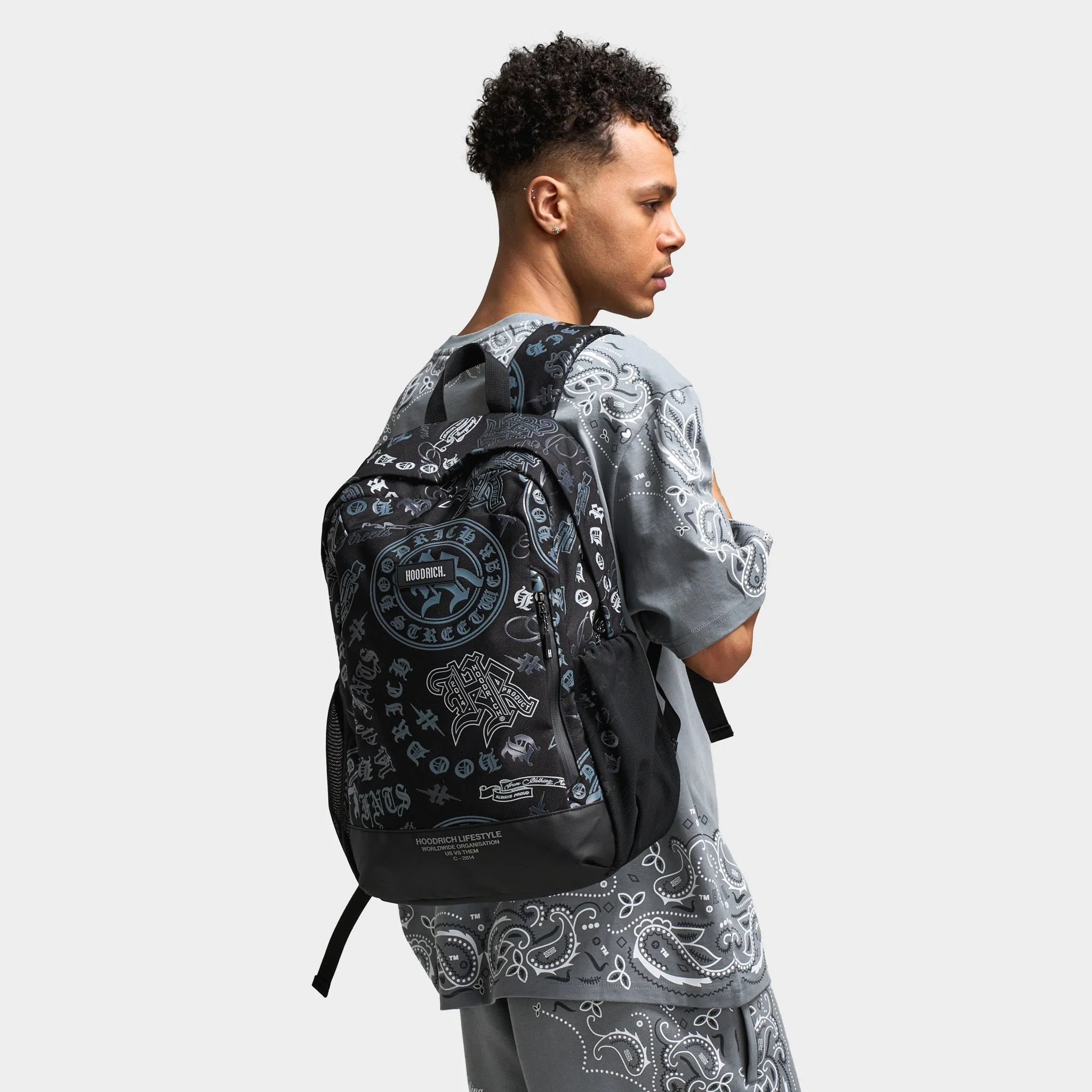 Hoodrich Gothtoss Backpack Black / White - Grey