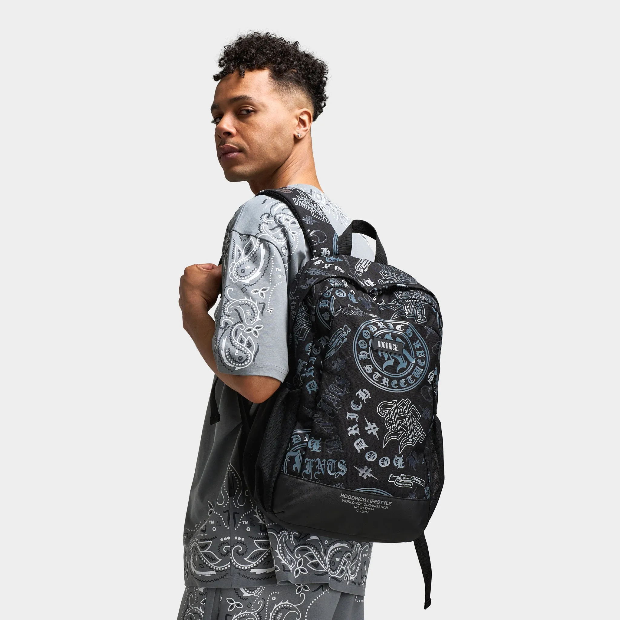 Hoodrich Gothtoss Backpack Black / White - Grey