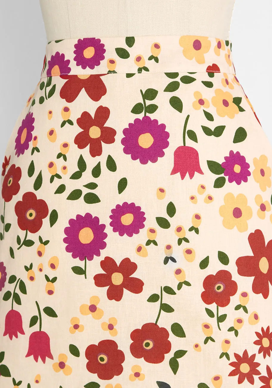 ModCloth x Princess Highway Floral Mini Skirt