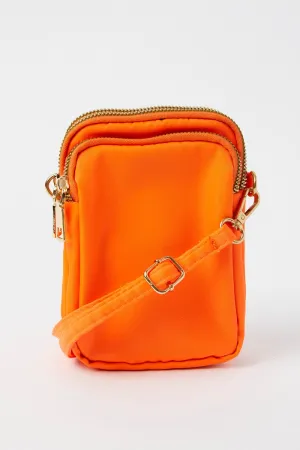 Orange Utility Crossbody Bag