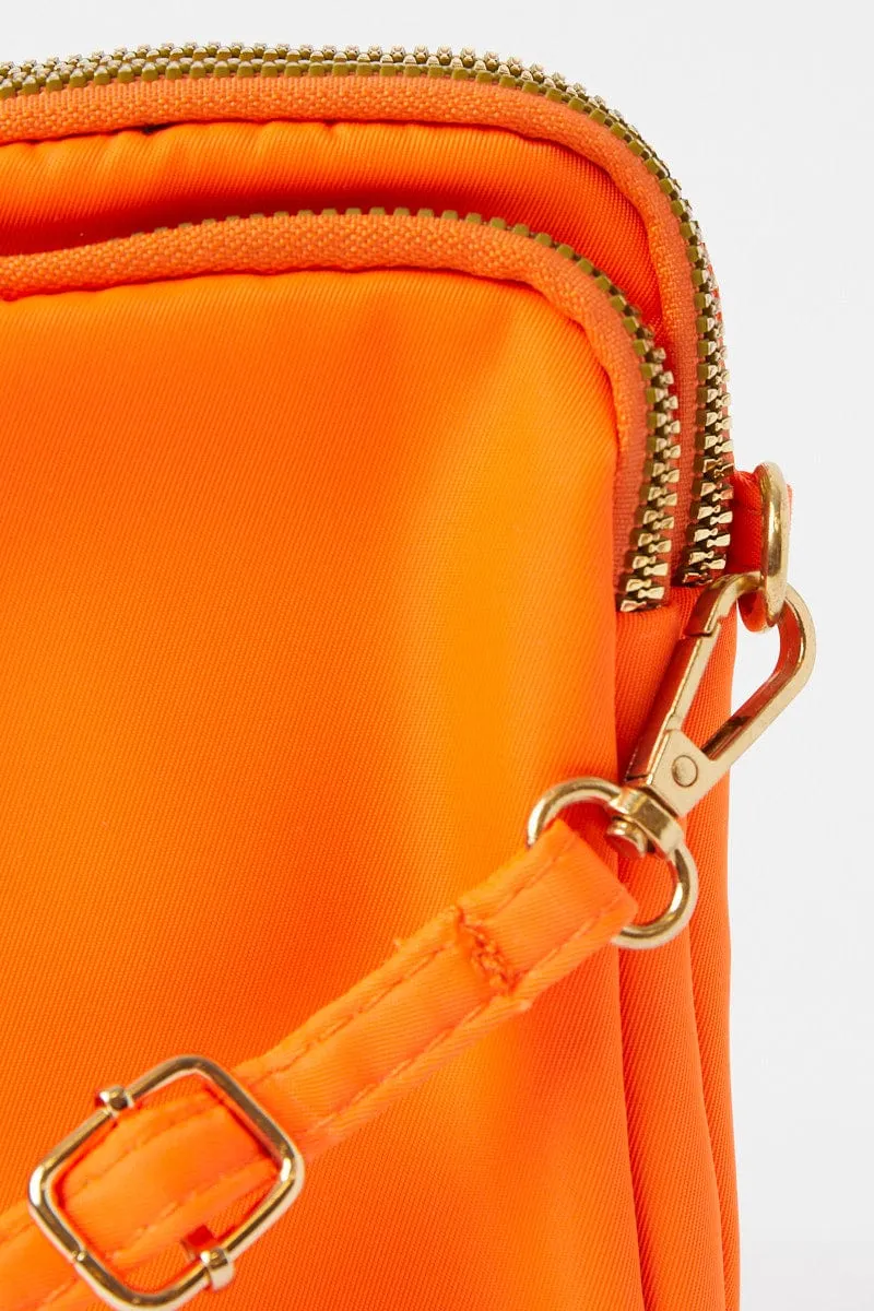 Orange Utility Crossbody Bag