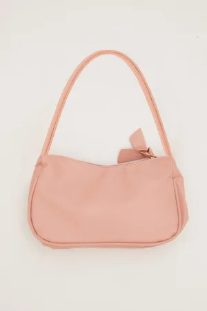Pink Shoulder Baguette Bag