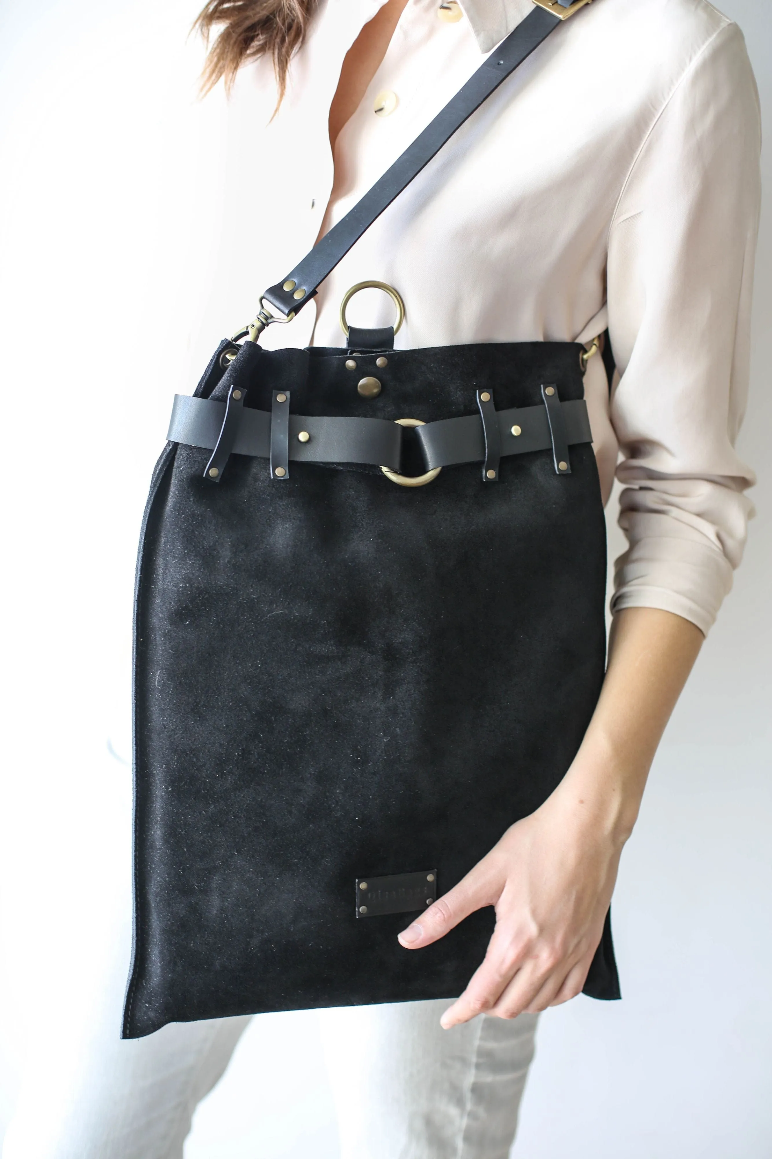 Suede Backpack- "Ring Belt" Edition