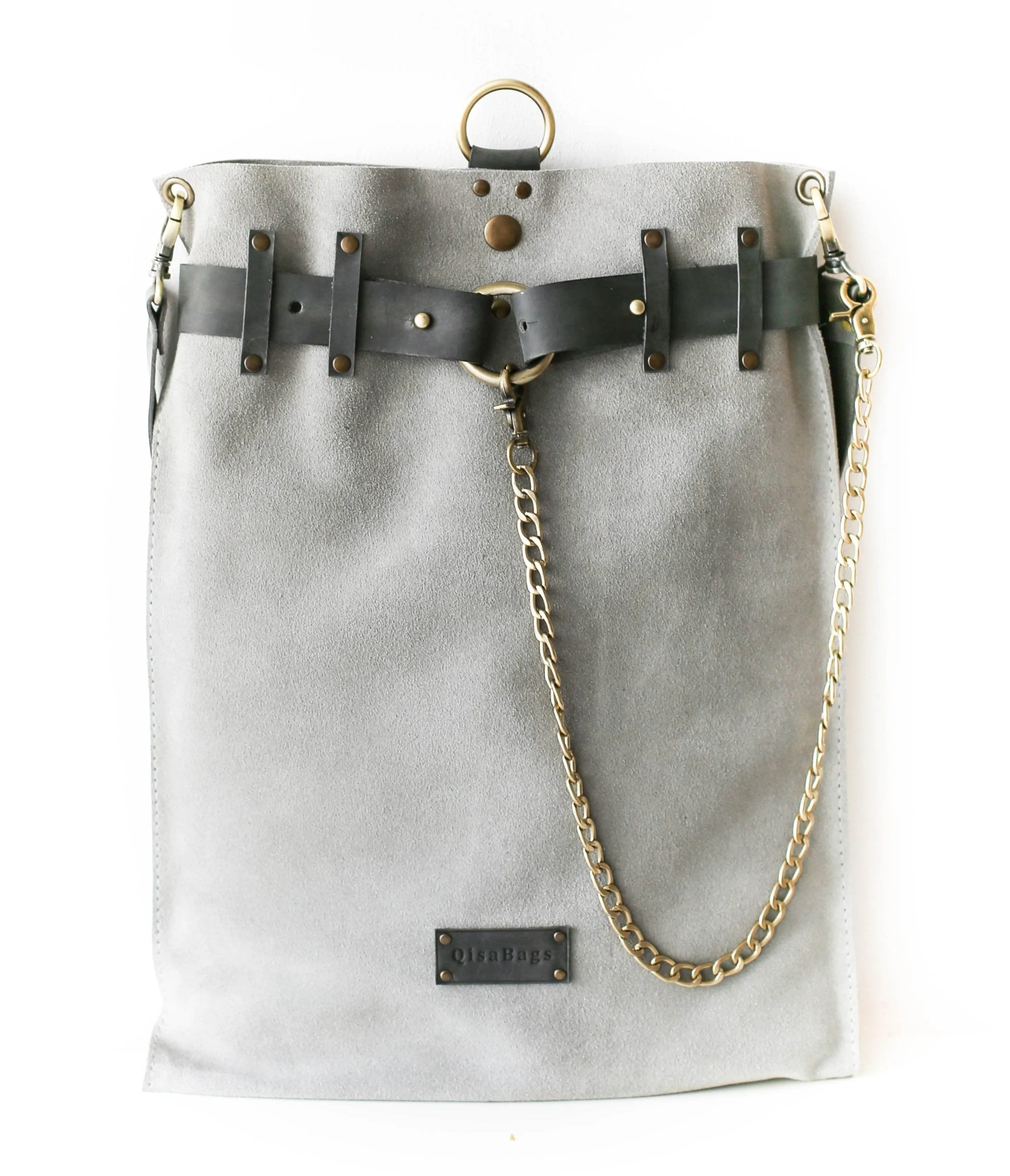 Suede Backpack- "Ring Belt" Edition