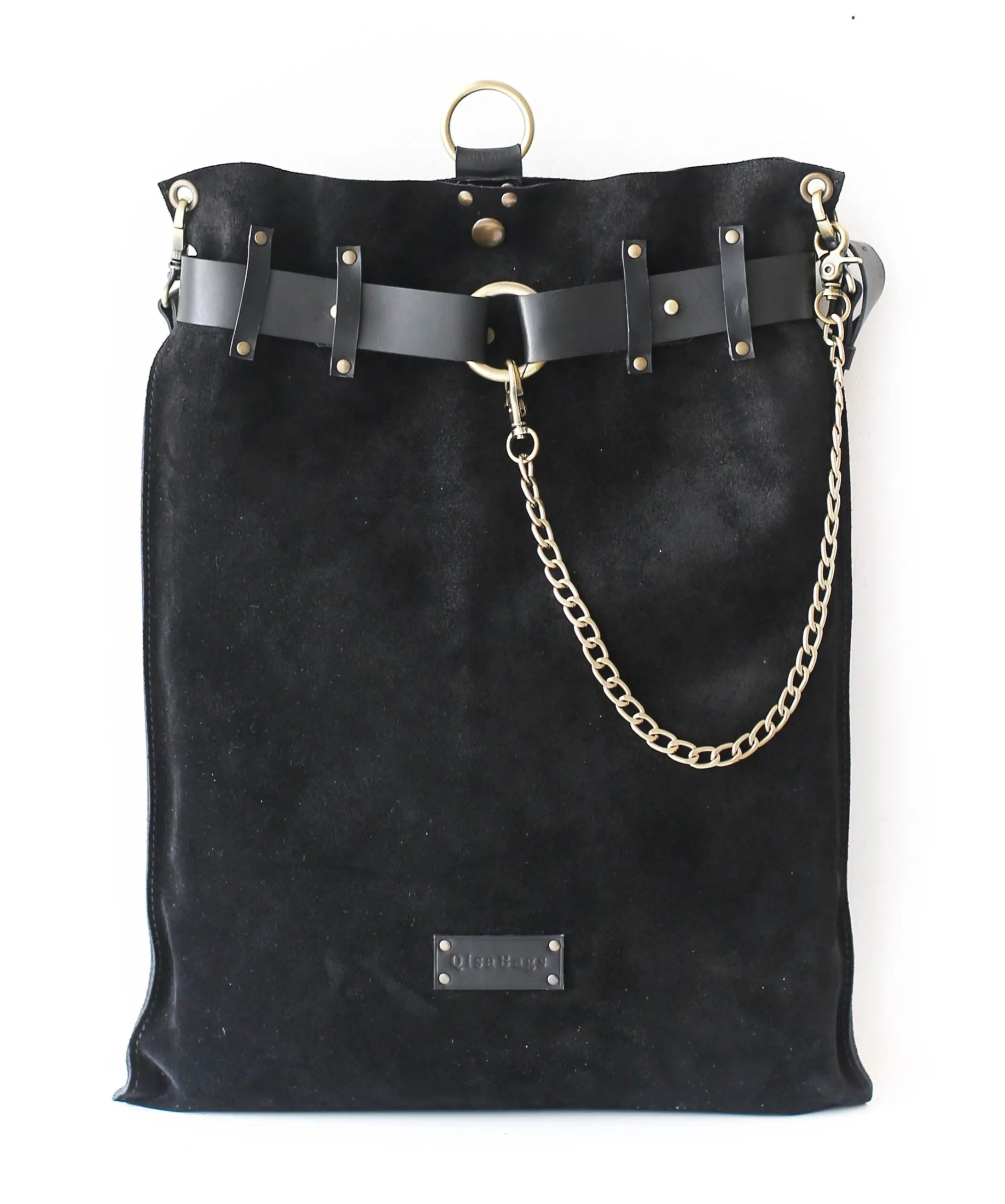 Suede Backpack- "Ring Belt" Edition